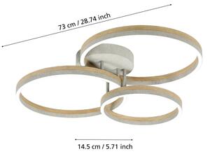Eglo 39895 -LED Stmívatelný přisazený lustr CADINARO LED/12,5W/230V + 2xLED/15,5