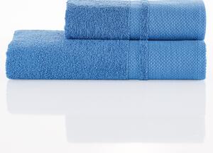 Sada Deluxe osuška a ručník modrá, 70 x 140 cm, 50 x 100 cm