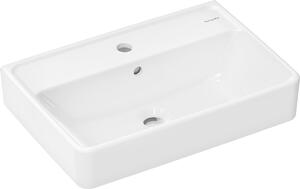 Hansgrohe Xanuia Q - Umyvadlo Compact 550x370mm s otvorem pro baterii, s přepadem, bílá 60209450