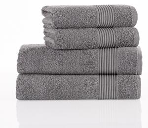 Sada osušek a ručníků Comfort šedá, 2 ks 70 x 140 cm, 2 ks 50 x 100 cm