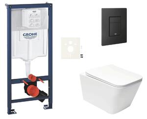 Závěsný wc set do lehkých stěn / předstěnová montáž Swiss Aqua Technologies Infinitio SIKOGRSIN12EKF0