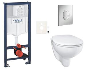 Závěsný wc set do lehkých stěn / předstěnová montáž GROHE Bau Ceramic SIKOGRSBAUSAP00