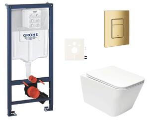 Závěsný wc set do lehkých stěn / předstěnová montáž Swiss Aqua Technologies Infinitio SIKOGRSIN12SCGL0