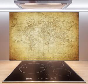 Panel do kuchyně Stará mapa světa pksh-85725427