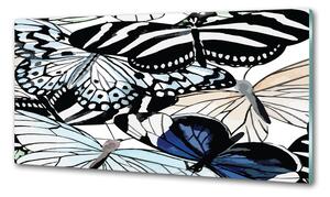 Panel do kuchyně Motýli a květiny pksh-85755564