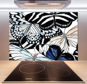Panel do kuchyně Motýli a květiny pksh-85755564