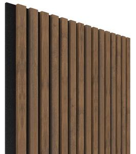 Akustický panel Oak tobacco 60,4x275 cm lamely na filcu