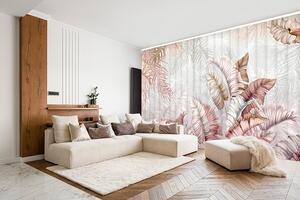 Fotožaluzie - Tropická elegance v pastelových tónech Látka: Klasická