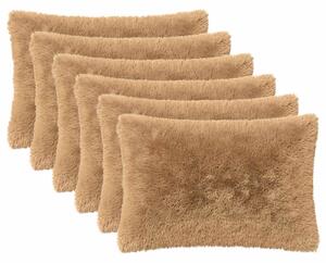 Polštář s polštářem HEERLEN 6 ks Taupe PV fleece