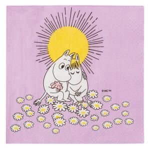 Arabia Ubrousky Moomin Sweetheart 33x33cm, 20ks / fialové