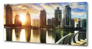Panel lacobel Dubai západ slunce pksh-86065088