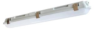 G & L Handels GmbH LED svítidlo do vlhkých prostor 661060, šedé, délka 65,5 cm, IP65, Hliník / šedá / zinek, Plast