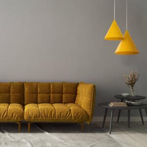 TK Lighting Závěsné světlo Cono, 1 žárovka, Ø 25 cm, žluté, E27, stmívatelný, Žlutá / oranžová, Obývací pokoj / jídelna, kov, Moderní