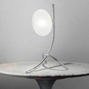 Metal lux 260.211.07 Dolce, stolní lampa 1xG9, chrom/satinované sklo, výška 31cm