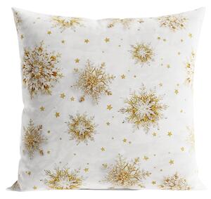 Vánoční polštář GOLDIE FLAKES 40x40 cm Mybesthome Varianta: Povlak na polštář, 40x40 cm