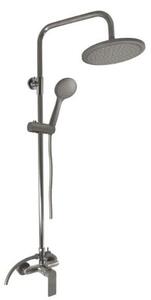 Sprchový systém RAV SLEZÁK Nil metal grey kartáčovaná NL182.5/5-43MGK