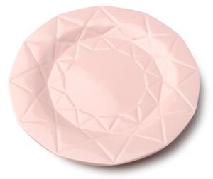 Porcelánový talíř Adel, (fi) 24 cm, růžová