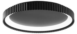 Luce Ambiente Design LED stropní svítidlo Niike, černé, Ø 50 cm, kov,, Černá, Obývací pokoj / jídelna, kov, Moderní