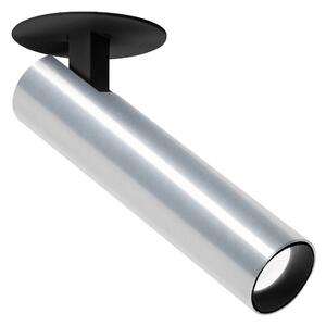 Wever & Ducré Lighting WEVER DUCRÉ LED bodovka Match 1.0 Polozapuštěný hliník 2 700 K, Hliník / šedá / zinek, Obývací pokoj / jídelna, Hliník, Moderní