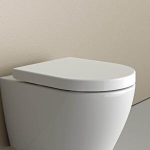 WC prkénko U1009 - pro závěsné WC NT2038, funkce Soft-close - bílá lesklá
