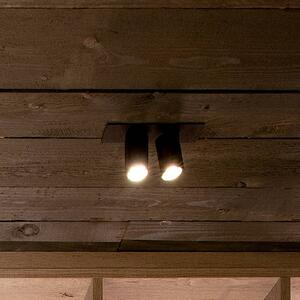 Wever & Ducré Lighting WEVER DUCRÉ podhledové bodové svítidlo Ceno 1.0 černý 927 listová pružina, Černá, Obývací pokoj / jídelna, Hliník, Moderní