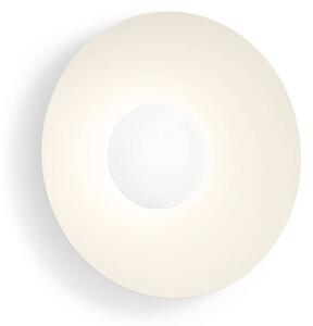 Wever & Ducré Lighting WEVER & DUCRÉ LED nástěnné světlo Clea 1.0 béžové Ø 35 cm 2700 K, stmívatelný, Krémová / jantar, Obývací pokoj / jídelna, Hliník