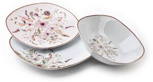Porcelánová jídelní souprava Lea Beige sada 18ks