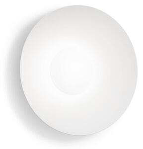 Wever & Ducré Lighting WEVER DUCRÉ LED nástěnné světlo Clea 1.0 bílé Ø 35 cm 2700 K, stmívatelný, Bílá / opál, Obývací pokoj / jídelna, Hliník