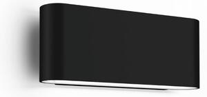 Wever & Ducré Lighting WEVER & DUCRÉ LED venkovní nástěnné svítidlo Kiosk 1.0 černá 2 700 K, stmívatelný, Černá, Hliník, Nástěnné svítidlo