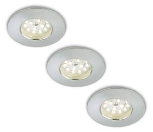 Sada 3 LED podhledových svítidel Nikas IP44 hliník