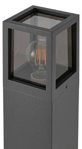 Deko-Light Osvětlení cesty Facado II, výška 65 cm, šedá/kouřová, 11 x cm IP65, stmívatelný, Hliník / šedá / zinek, Hliník, Moderní