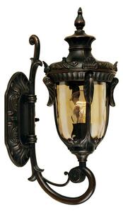 Elstead Venkovní nástěnné svítidlo Philadelphia, 43 cm, bronzová barva, IP44, stmívatelný, Bronz / starožitná mosaz, Sklo, Venkovský / rustikální