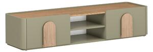 TV stolek Amilio 170 cm - eukalyptus / dub baltic dune / úchytky dub přírodní