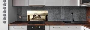 Panel do kuchyně Dřevěné molo pksh-86909176