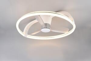 TRIO Reality R64262131 STOCKHOLM stropní svítidlo s ventilátorem D730mm SMD LED 37W/4300lm 2700-6500K bílá, dálkový ovladač