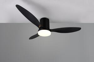TRIO Reality R64202132 GÖTEBORG Stropní ventilátor s osvětlením D1320mm SMD LED 20W/2500lm 2700-6000K černá, dálkový ovladač