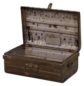 Plechový kufr, příruční zavazadlo, 67x46x29cm