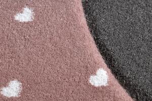 Dětský kusový koberec Petit Flamingos hearts pink 180x270 cm