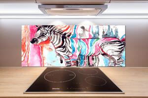 Panel do kuchyně Barevná zebra pksh-87232366