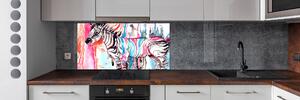 Panel do kuchyně Barevná zebra pksh-87232366