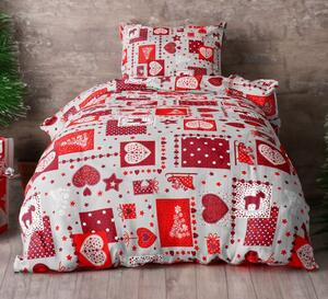 Bavlněné deluxe povlečení LAVEN HEARTS 140x200 cm Bavlněné deluxe povlečení LAVEN HEARTS 140x200 cm - 140x200 cm - 1x polštář 1x přikrývka