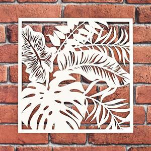 DUBLEZ | Dřevěný obraz na zeď - Listy rostlin