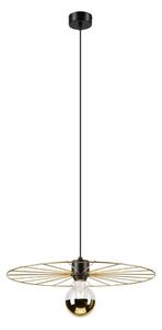Lustr na lanku MONTANA 1xE27/15W/230V pr. 45 cm zlatá/černá