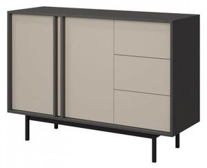 Komoda Wektus 3S2D WK07, Barva: antracit / aloe 5903211424984