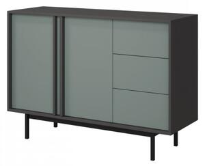 Komoda Wektus 3S2D WK07, Barva: antracit / aloe 5903211424984