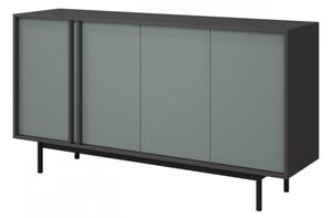 Komoda Wektus 4D WK06, Barva: antracit / aloe 5903211424953