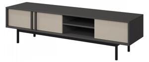 TV stolek/skřínka Wektus 3D WK09, Barva: antracit / světle béžová 5903211425059