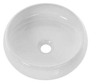 COMAD UN-WIKI-SW - Umyvadlo na desku WIKI pr. 36 cm keramika/lesklá bílá