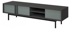 TV stolek/skřínka Wektus 3D WK09, Barva: antracit / aloe Mirjan24 5903211425042