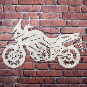 DUBLEZ | Dřevěná motorka na zeď - Suzuki V-Strom